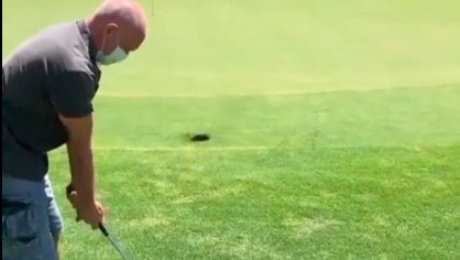 Golf rules: Are you allowed to line yourself up with your golf club?